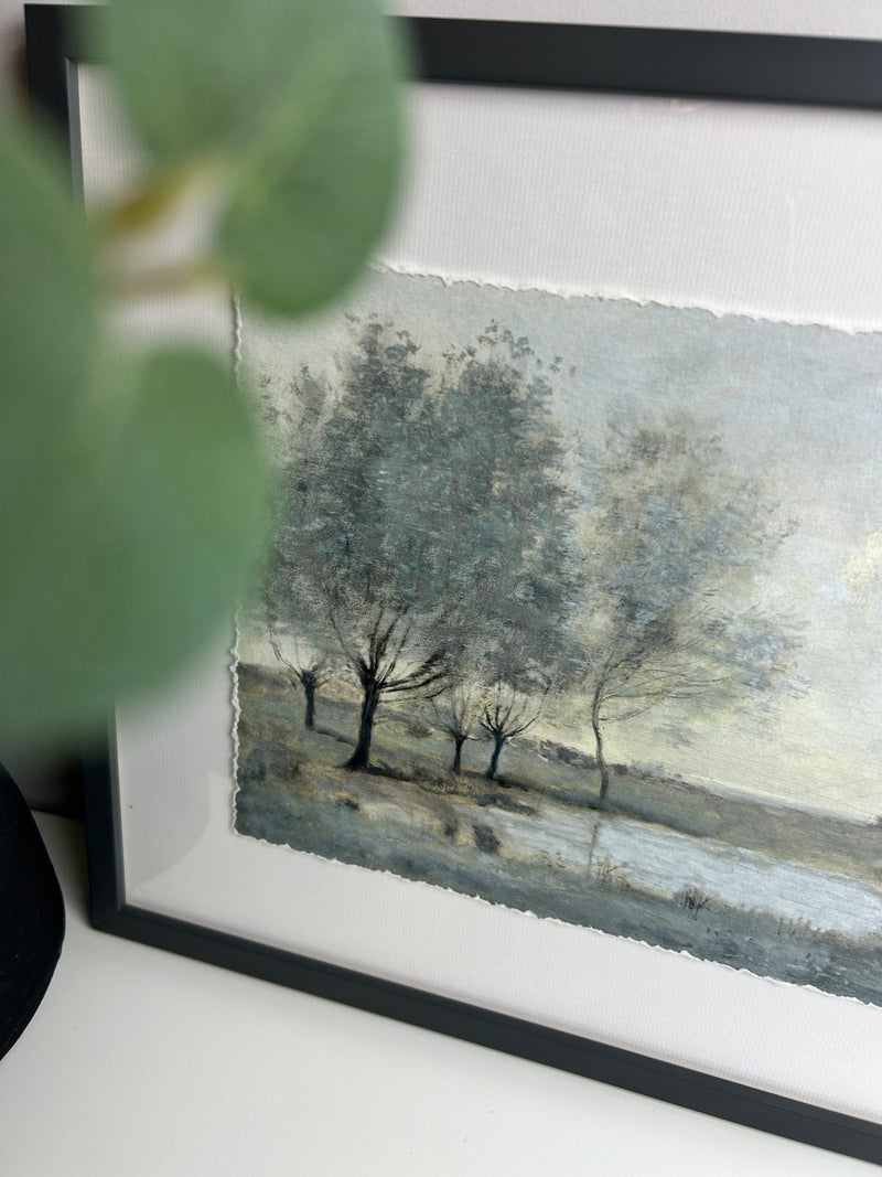 By the Pond picture art by Christy Mckee 31x38cm