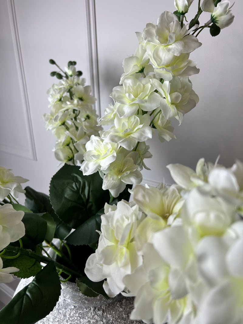 Large off white Cream Stocks Flower stem