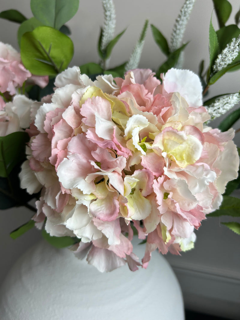 Soft pink French hydrangeas 56cm