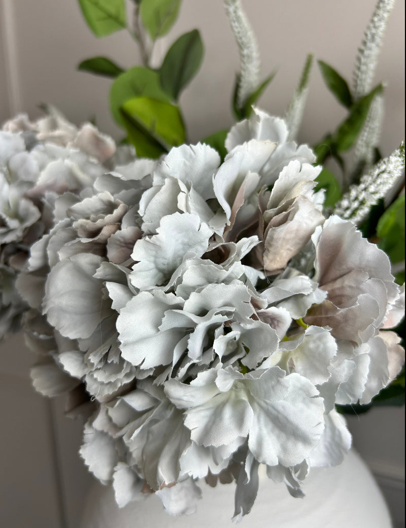Grey French taupe hydrangeas stem 54cm