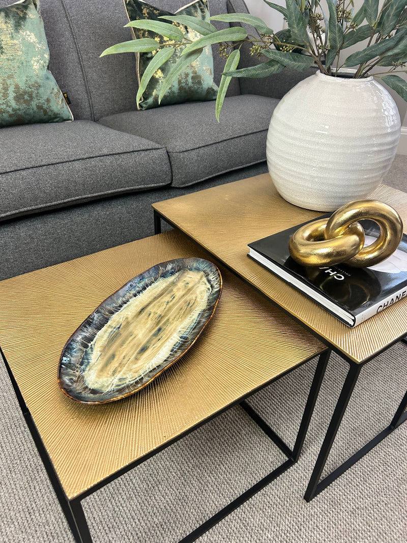 Ocean Glaze Oval Plate dish