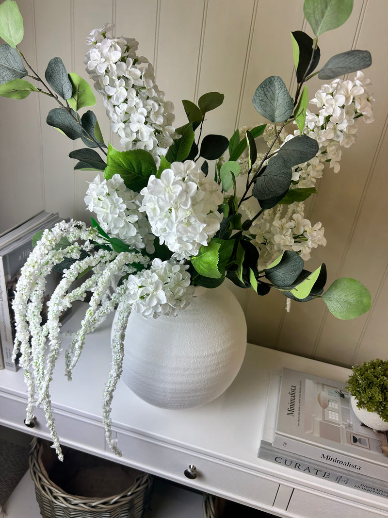 Tall amaranthus trailing stem bunch 115cm white