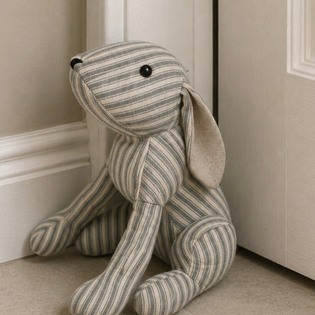 Large cotton stripe dog door stop