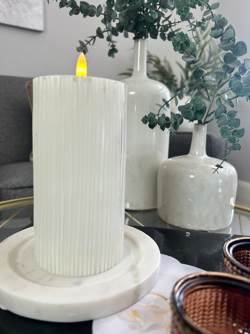 Marble Candle Plate