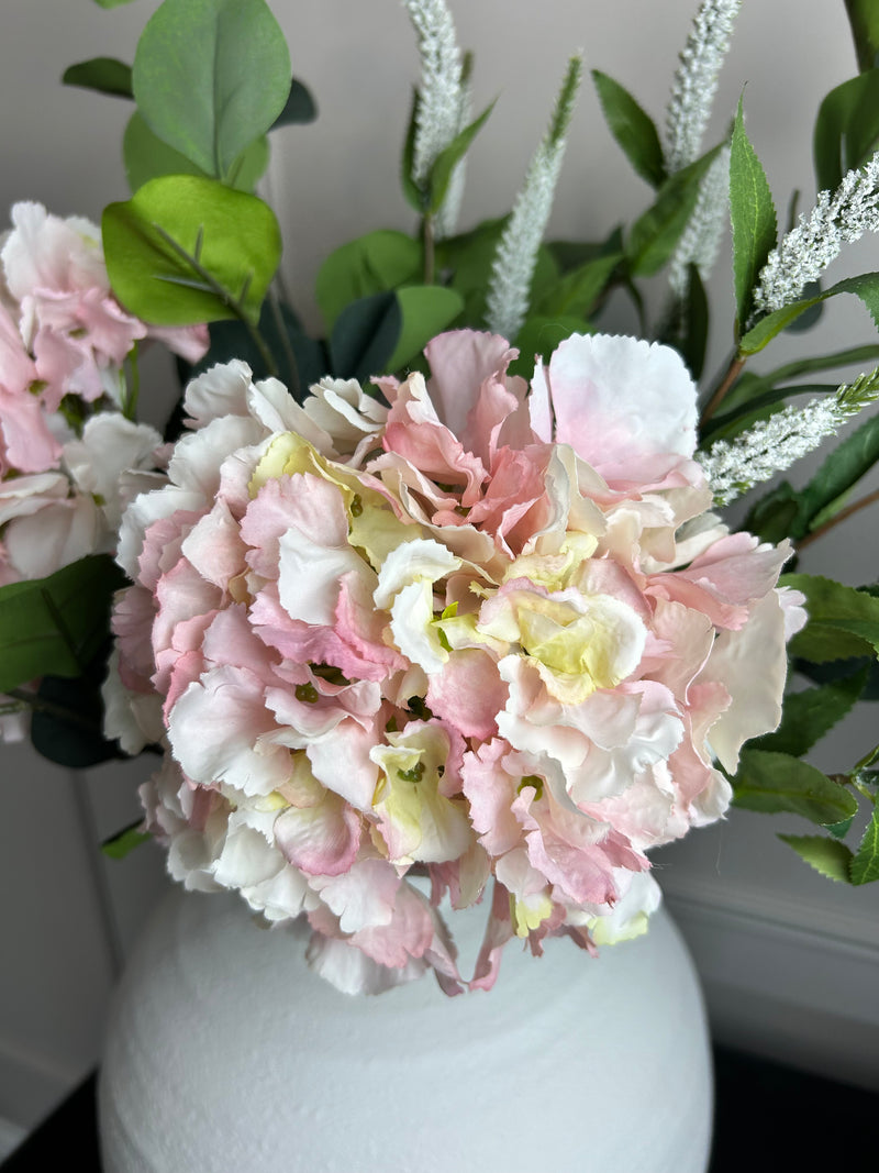 Soft pink French hydrangeas 56cm