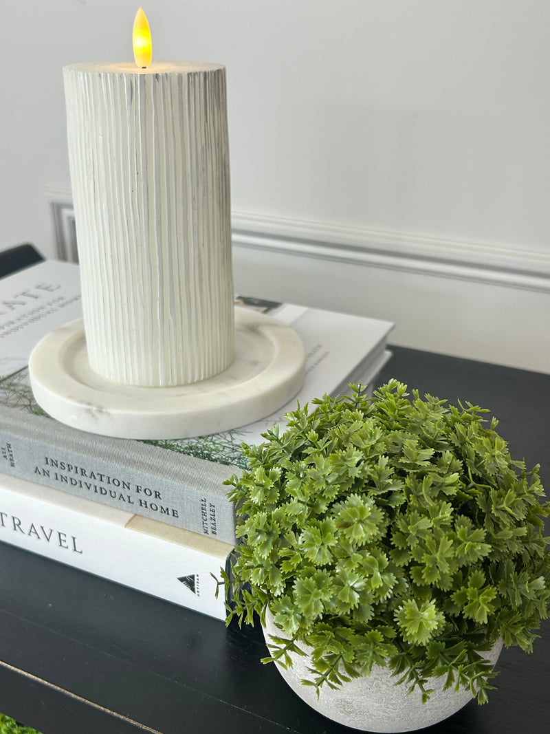Marble Candle Plate