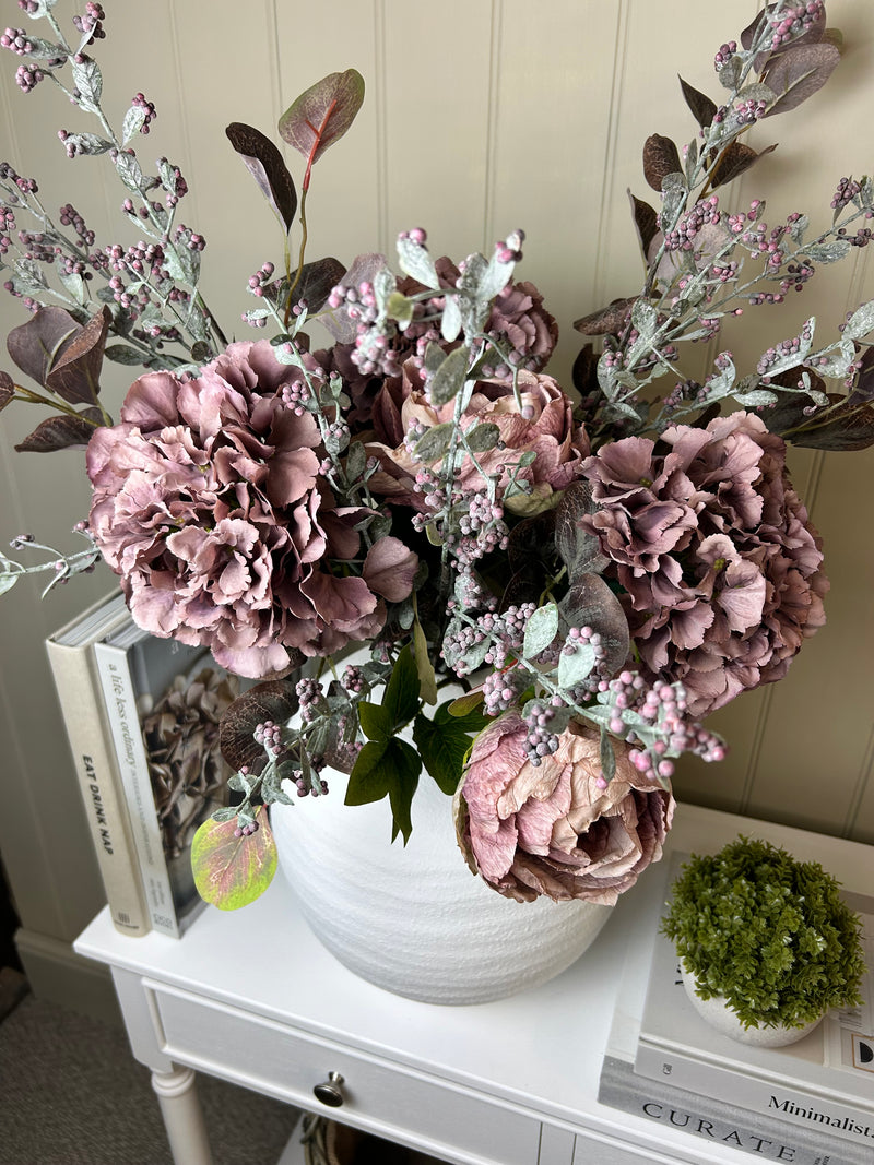 Single Burgundy Dollar Eucalyptus Stem 72cm