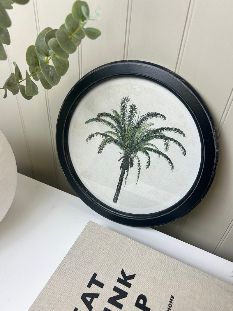 Round tree palm tree tropical print 35cm 4 styles