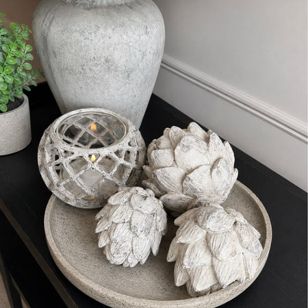 Decorative Stone Effect Artichoke 3 sizes