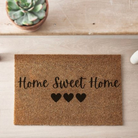 Home sweet home door mat rug 60x40