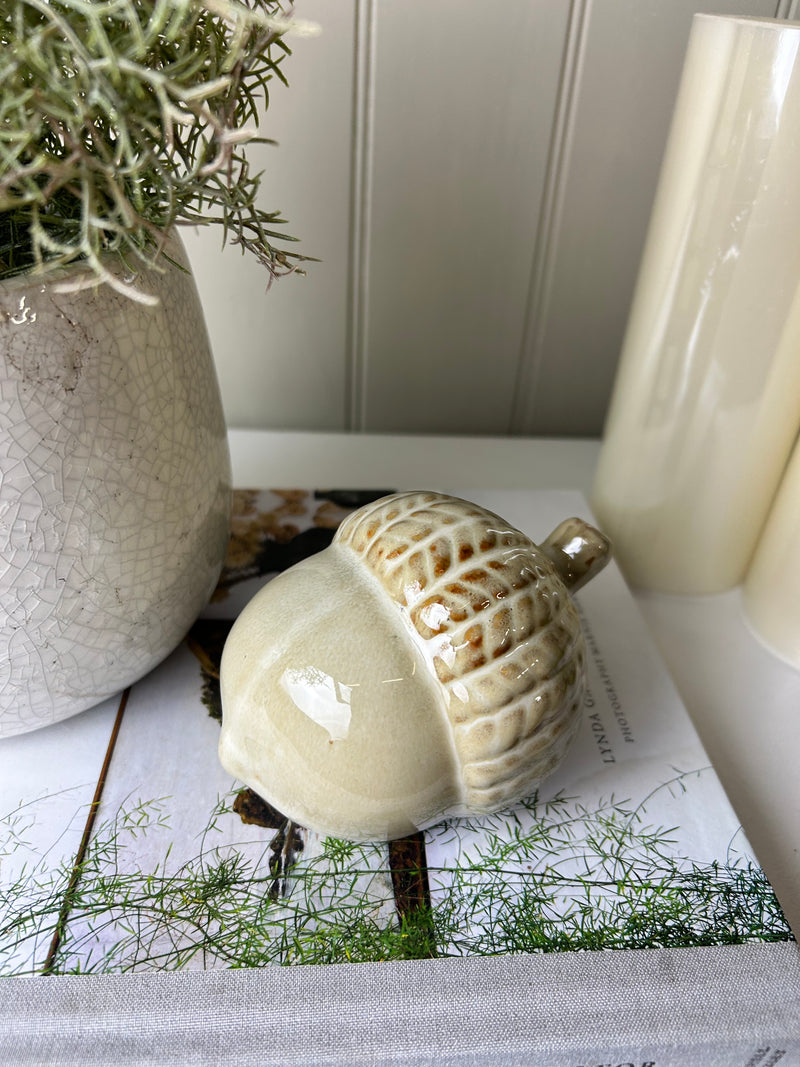 Large tortoise shell print glass bottle with top lid