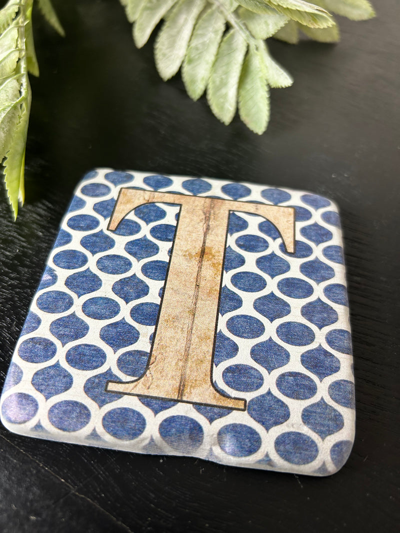 Alphabet drink resin coasters