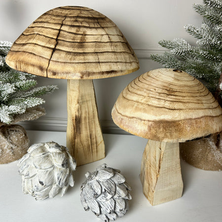 Large elm natural mushroom toadstool 2 sizes