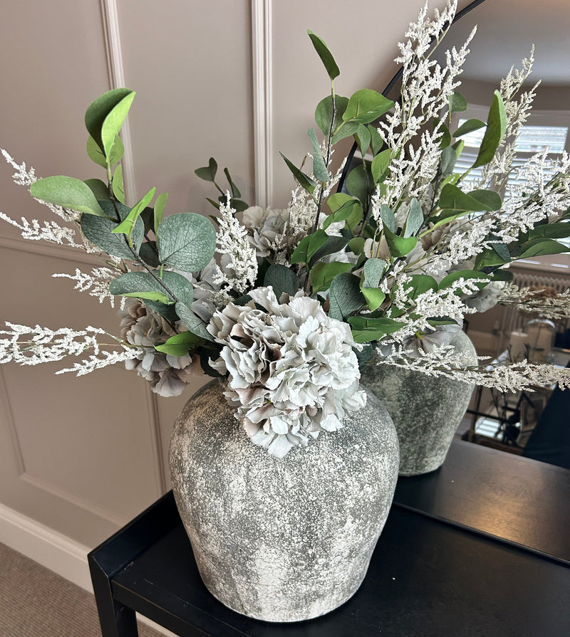 Grey French taupe hydrangeas stem 54cm