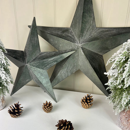 Natural Grey Metal Barn Star, 3 Sizes