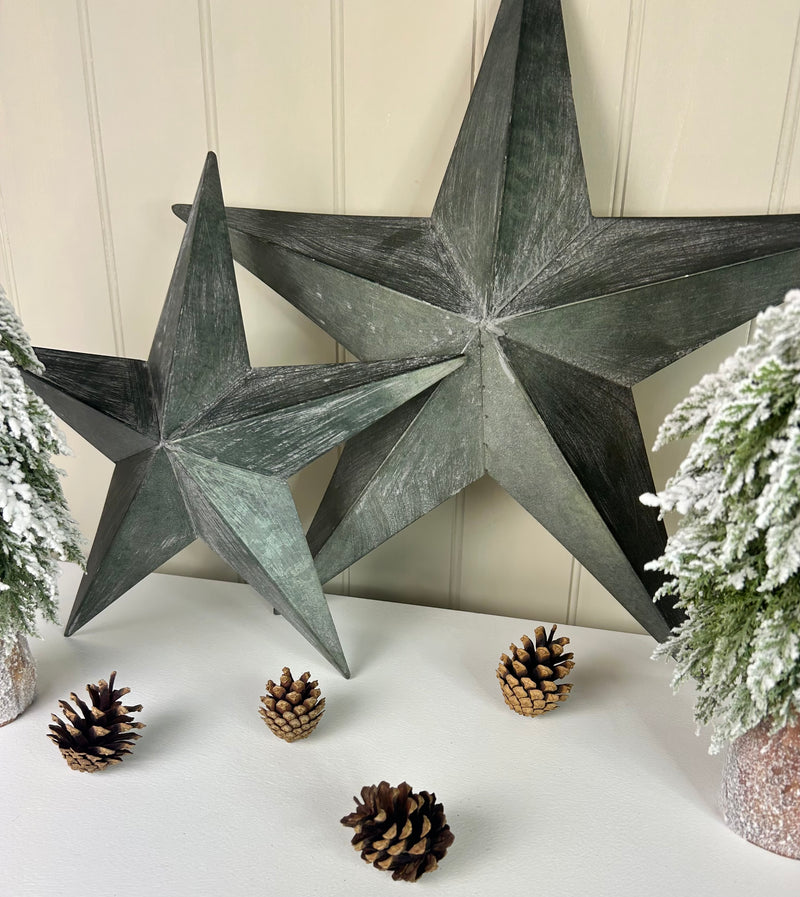 Natural Grey Metal Barn Star, 3 Sizes