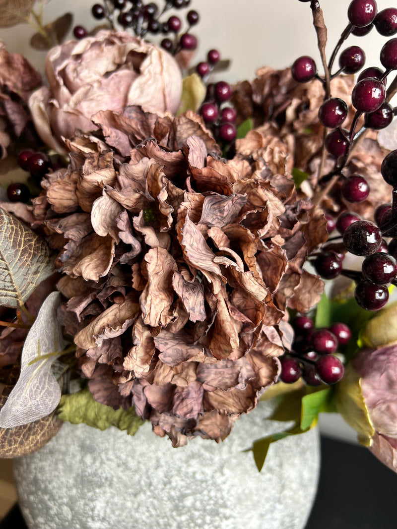 Deep Plum Berry spray Stem