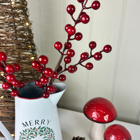 Red berry pick stem 42cm