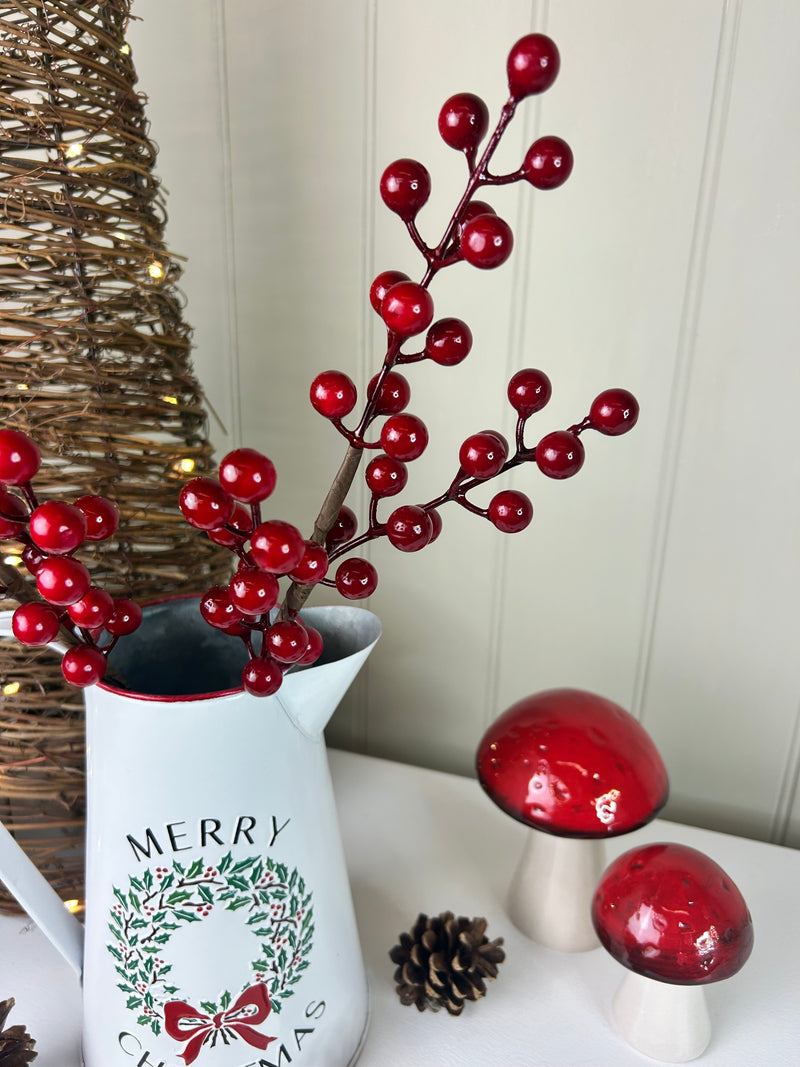 Red berry pick stem 42cm