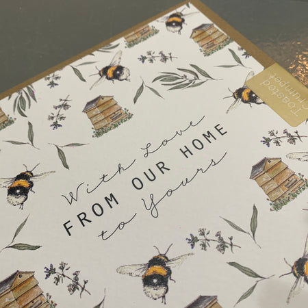 Beehive Bee New Home Greeting Card