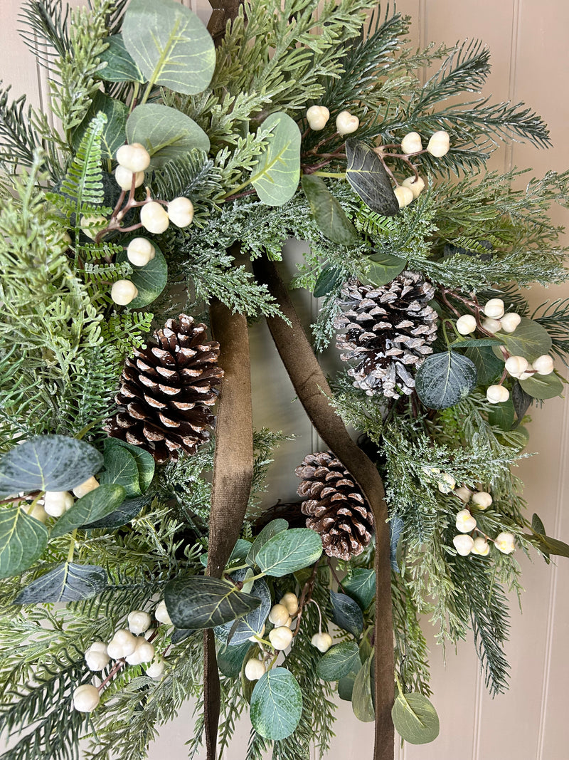 Woodland forest foliage wreath 65cm
