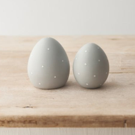 Set of two dotty eggs Easter