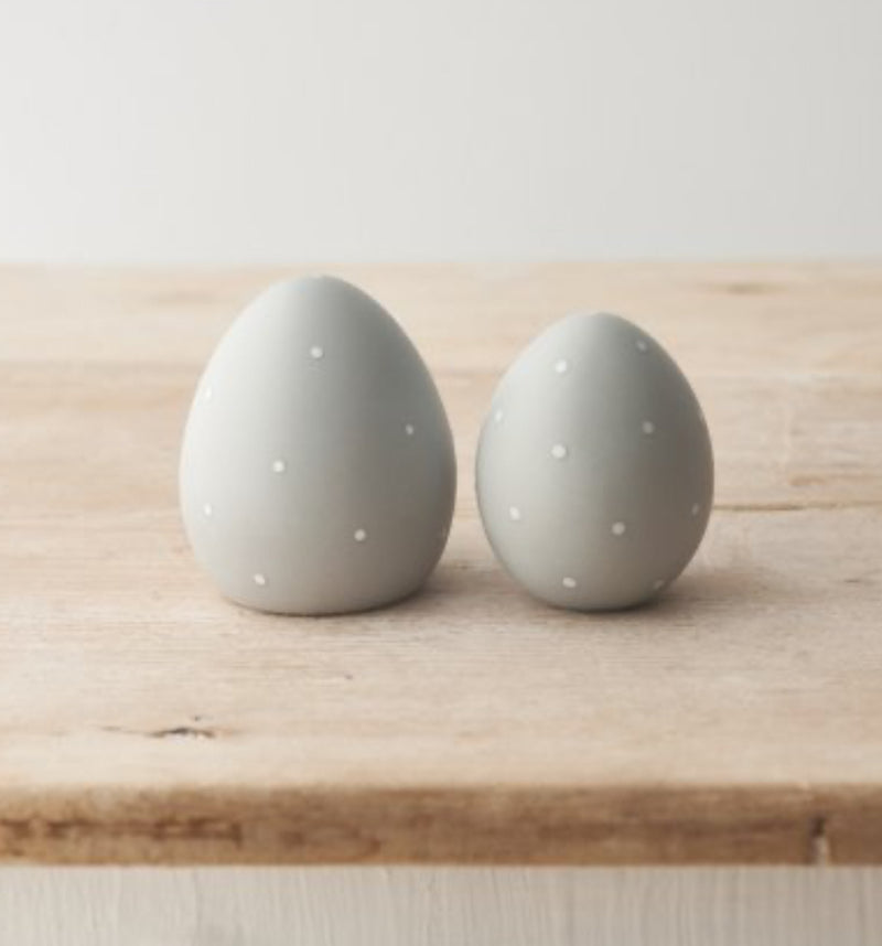 Set of two dotty eggs Easter