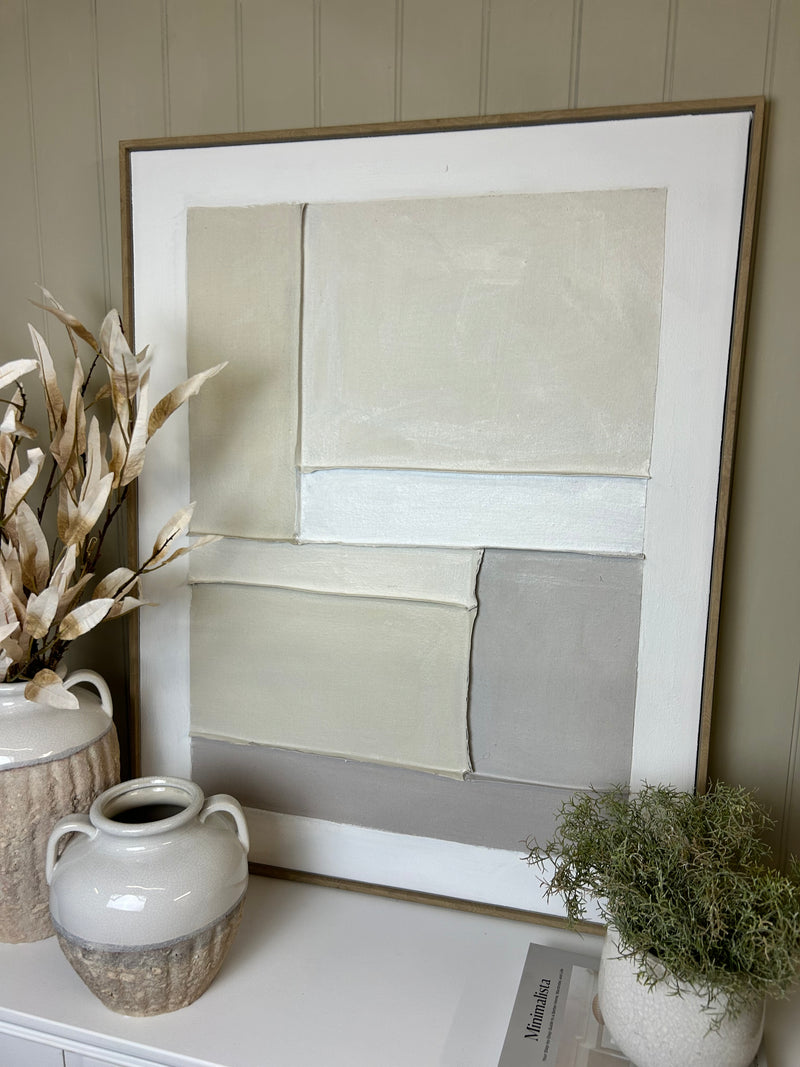 Hand finished neural abstract framed art 2 styles