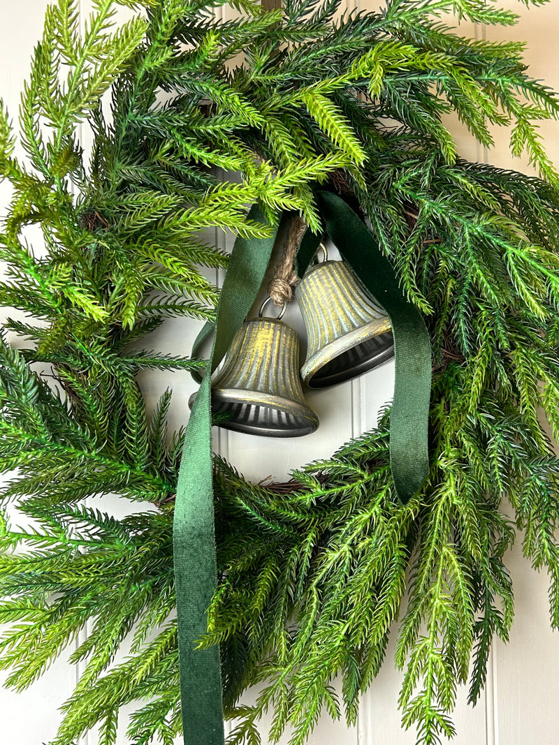 Real touch feel Norfolk pine wreath 50cm