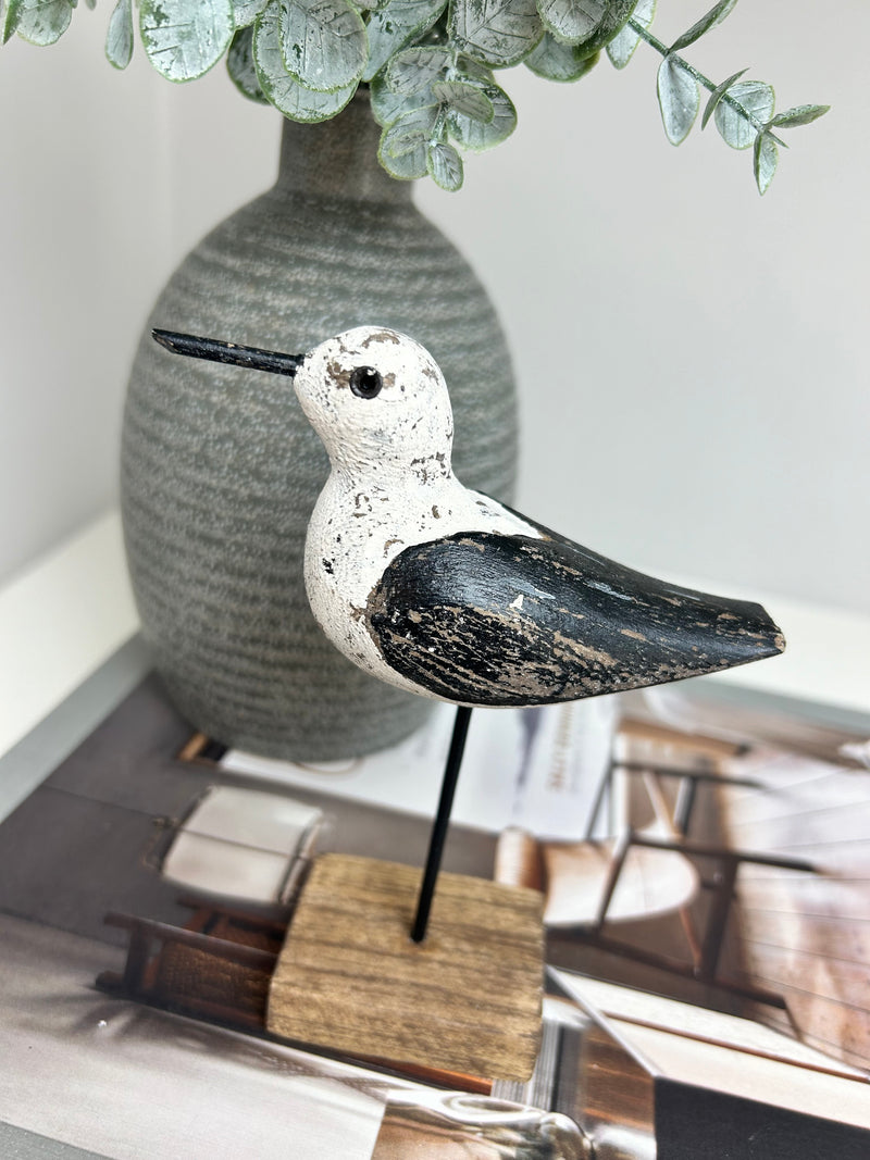 Wooden Sandpiper on Stand
