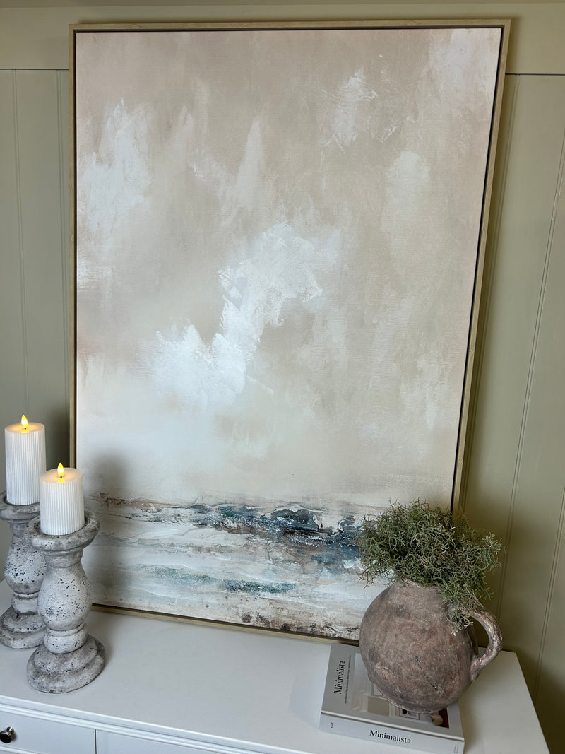 Veydra large framed hand painted canvas picture art