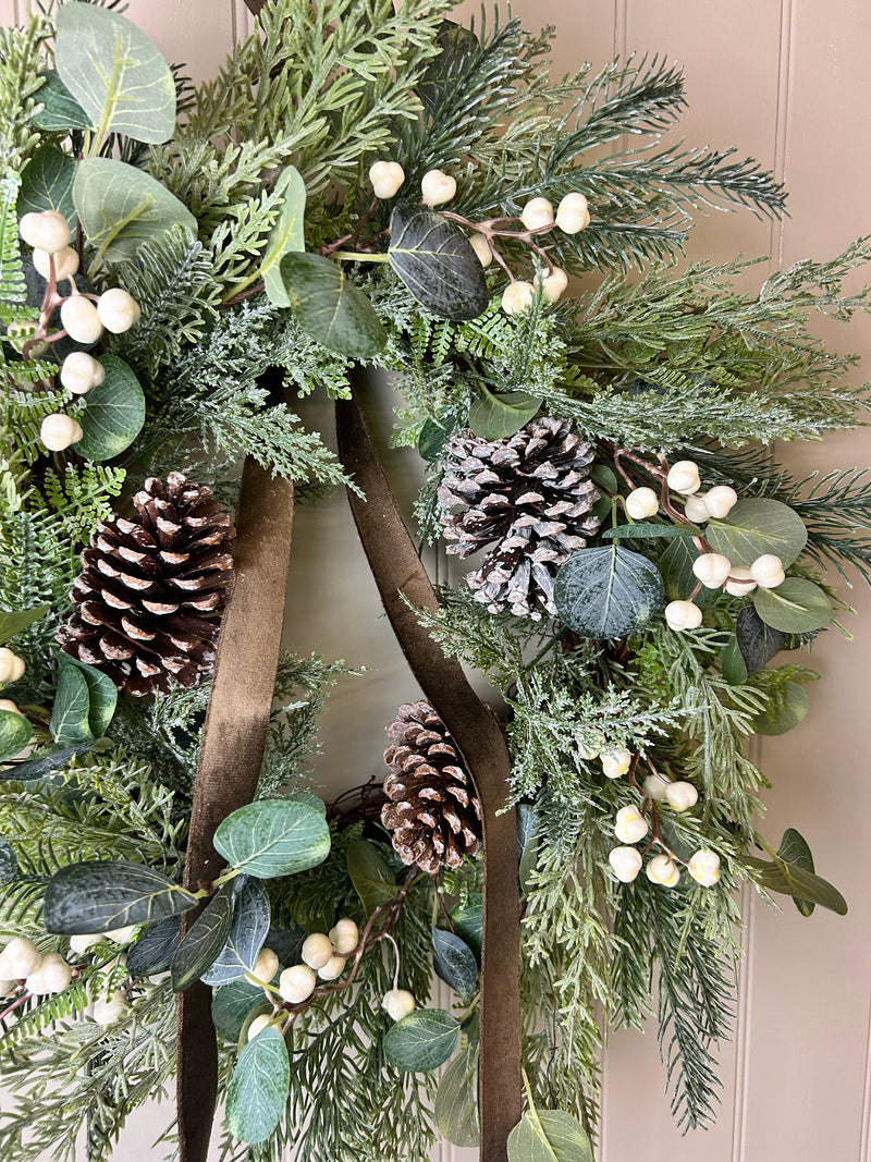 Woodland forest foliage wreath 65cm