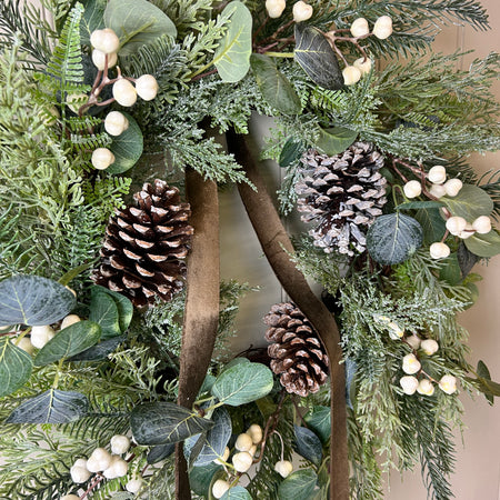 Woodland forest foliage wreath 65cm