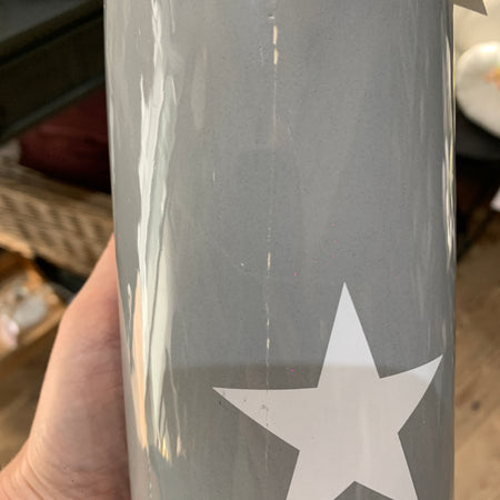 Store seconds medium grey star vase