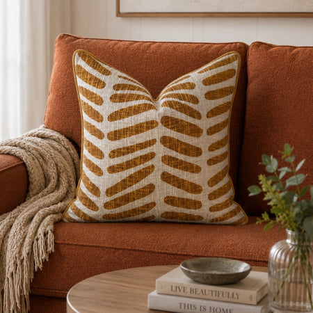 Isa mustard ochre cushion 45cm