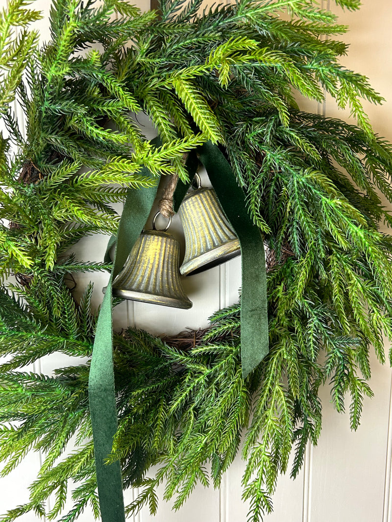Real touch feel Norfolk pine wreath 50cm