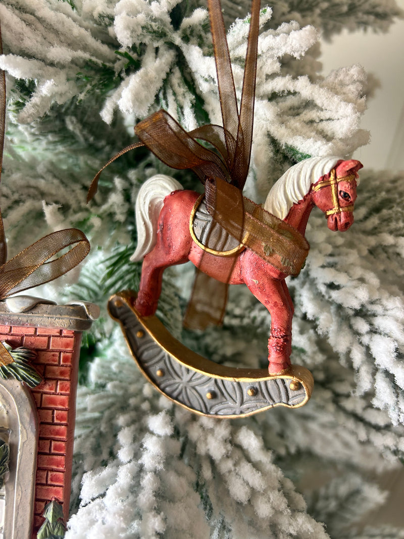 Traditional Hanging Decorations, 2 Styles door house rocking horse