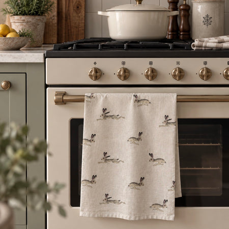 Sophie Allport Hare print tea towel