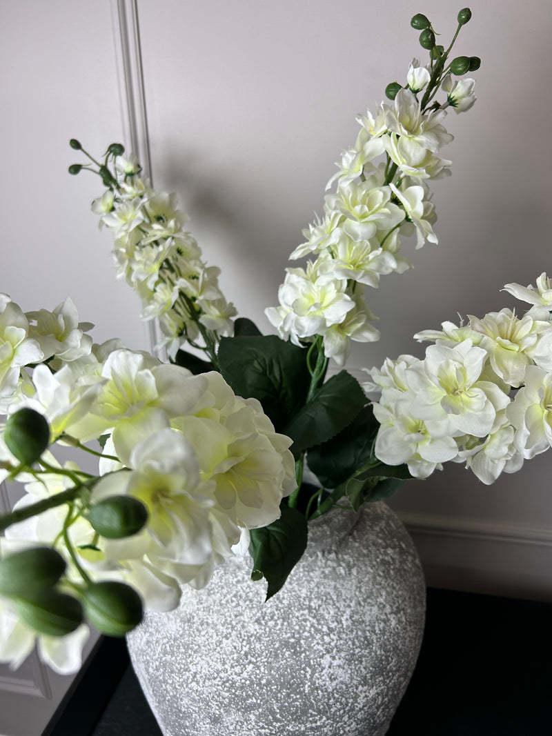 Large off white Cream Stocks Flower stem