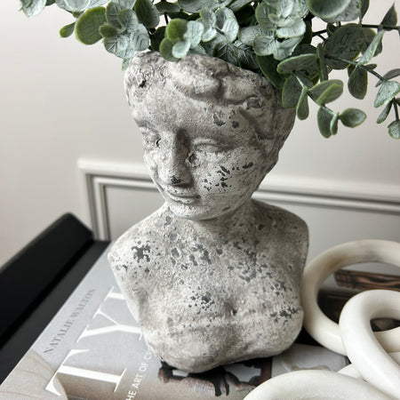 Stone Bust Planter