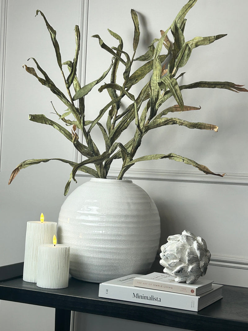 Tall green reed stem 102cm