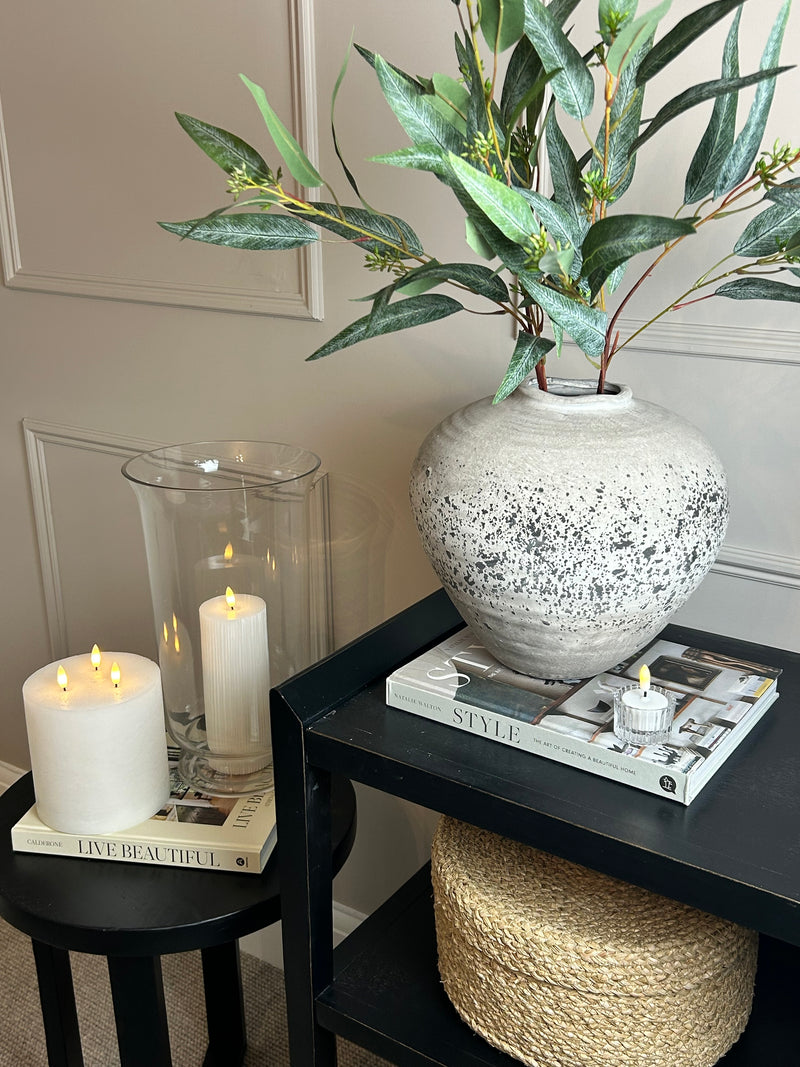 Regolla stone look teardrop shaped vase