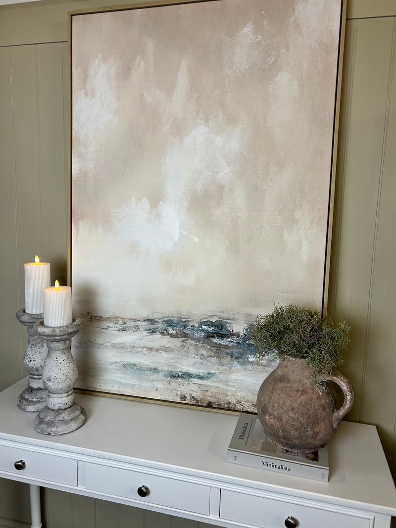 Veydra large framed hand painted canvas picture art