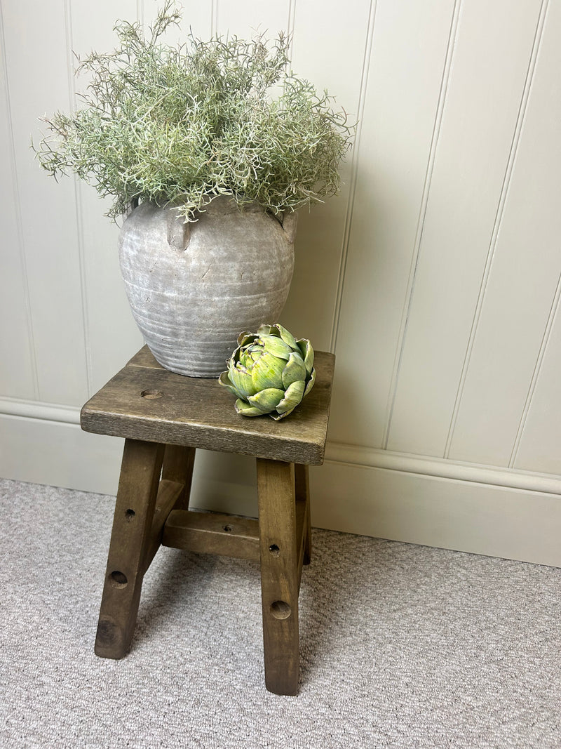 Chunky wooden rustic stool bench 2 sizes