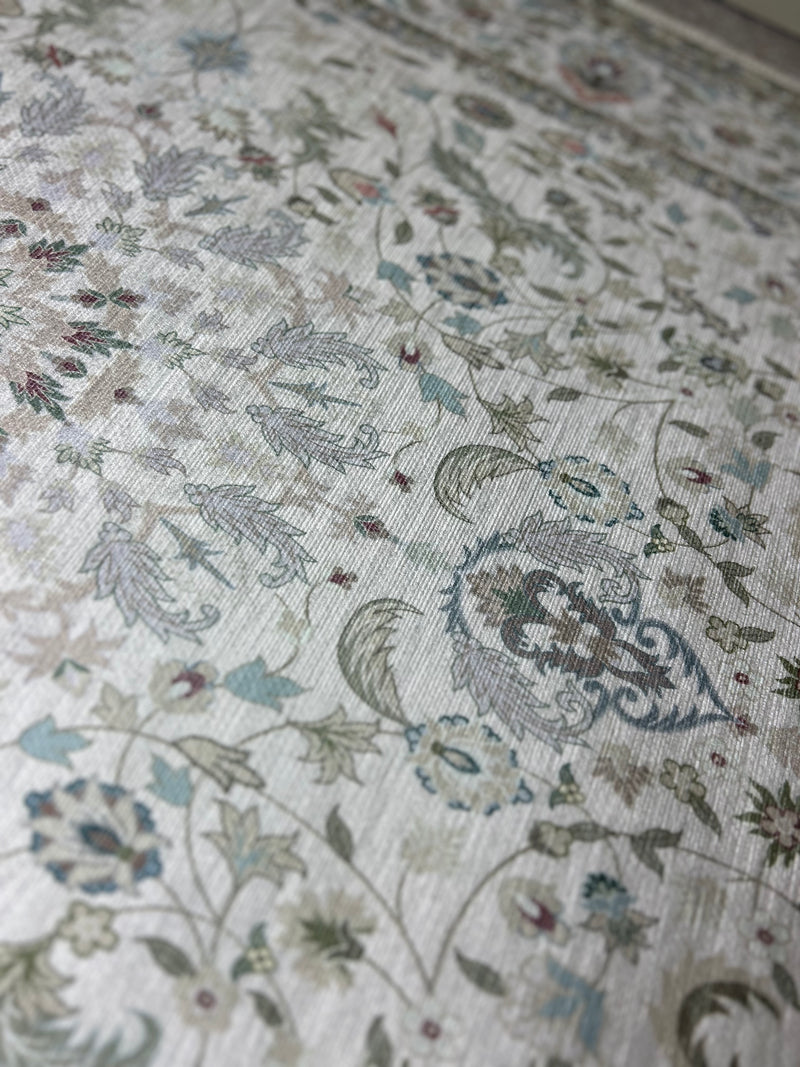 Traditional print rug runner mat machine washable 80x150