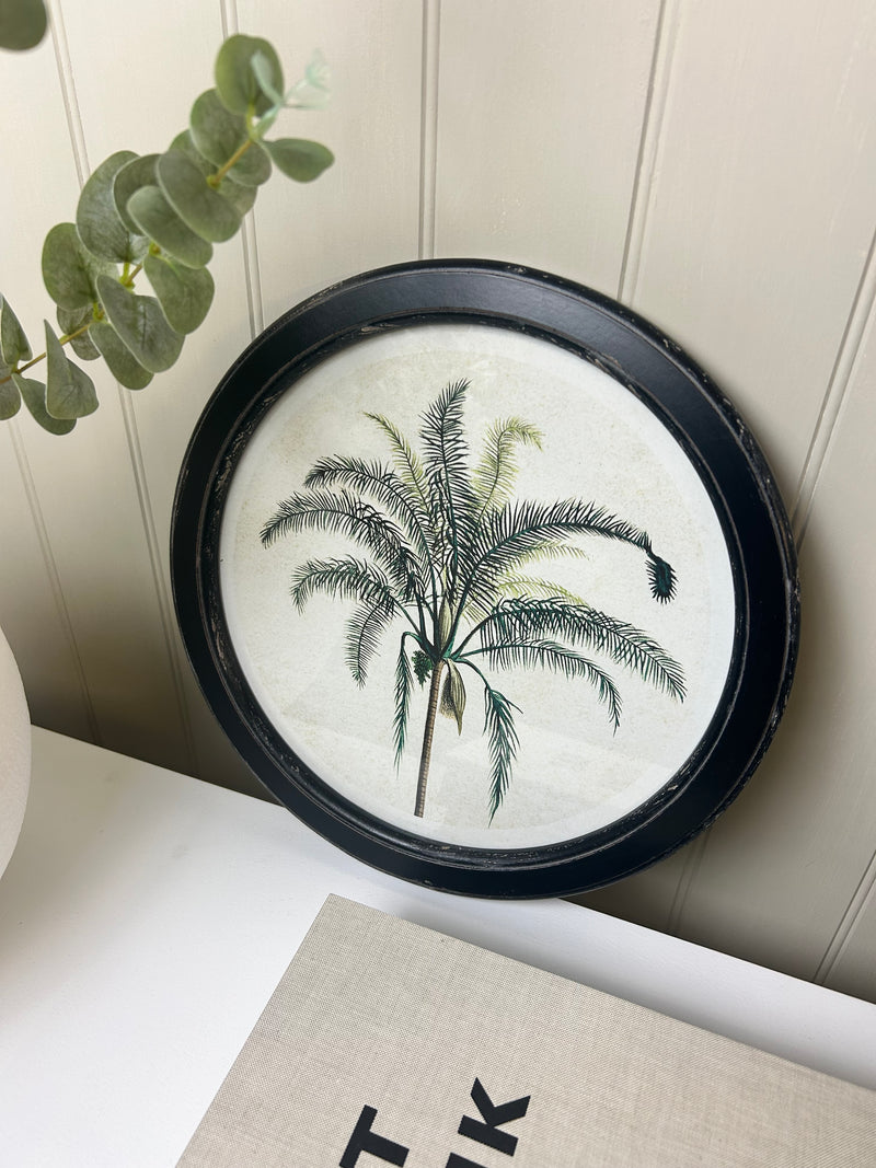 Round tree palm tree tropical print 35cm 4 styles