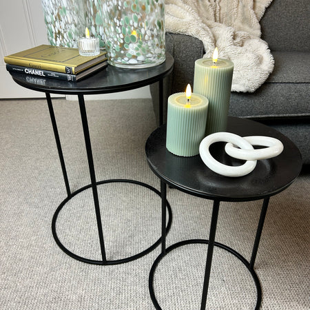 Black Bronze round side table 3 sizes