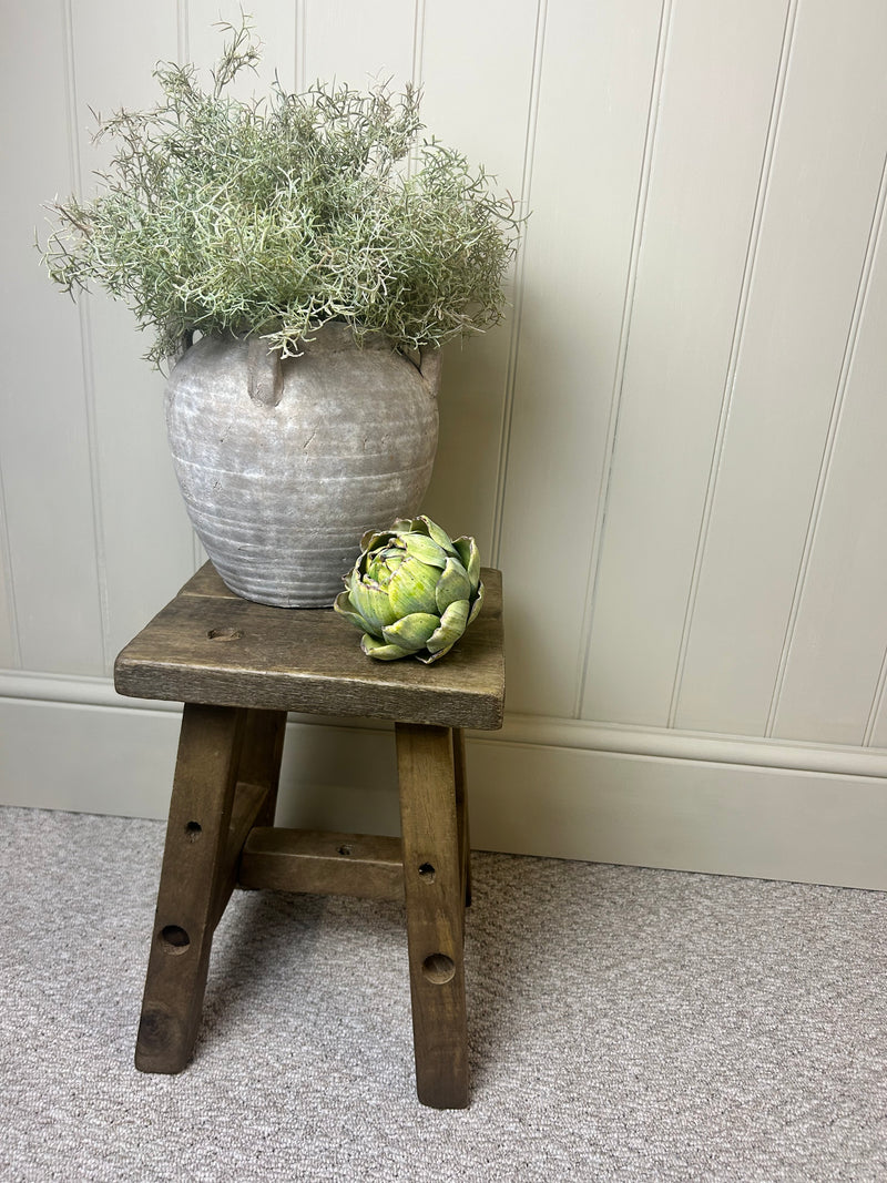 Chunky wooden rustic stool bench 2 sizes
