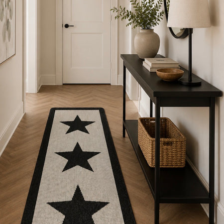 Store seconds 4 star charcoal runner rug door mat 200x67cm