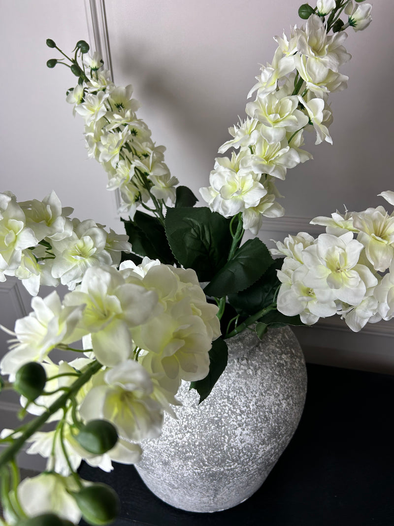 Large off white Cream Stocks Flower stem